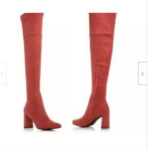 NEW JEFFREY CAMPBELL Parisah Stretch Faux Suede Over The Knee Boots